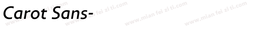 Carot Sans字体转换
